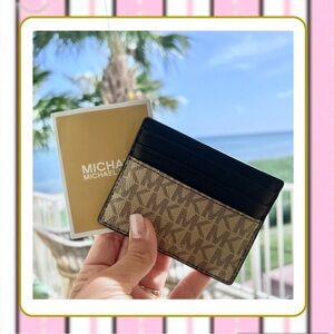 Michael Kors monogram card case
